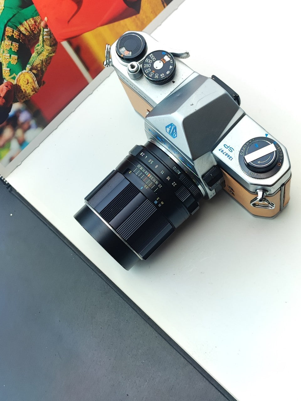 [Sold As-Is] Asahi Pentax Spotmatic SP with Super-Multi-Coated TAKUMAR 105mm F2.8