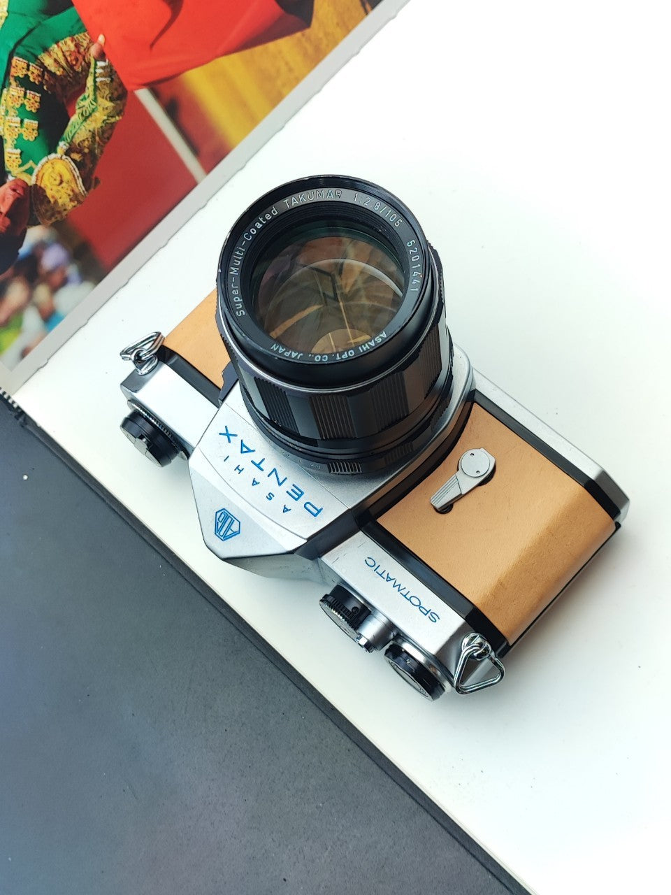 [Sold As-Is] Asahi Pentax Spotmatic SP with Super-Multi-Coated TAKUMAR 105mm F2.8