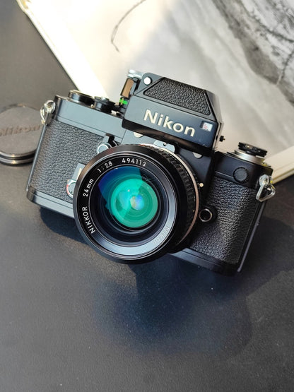 Nikon F2 Photomic Black with Lens