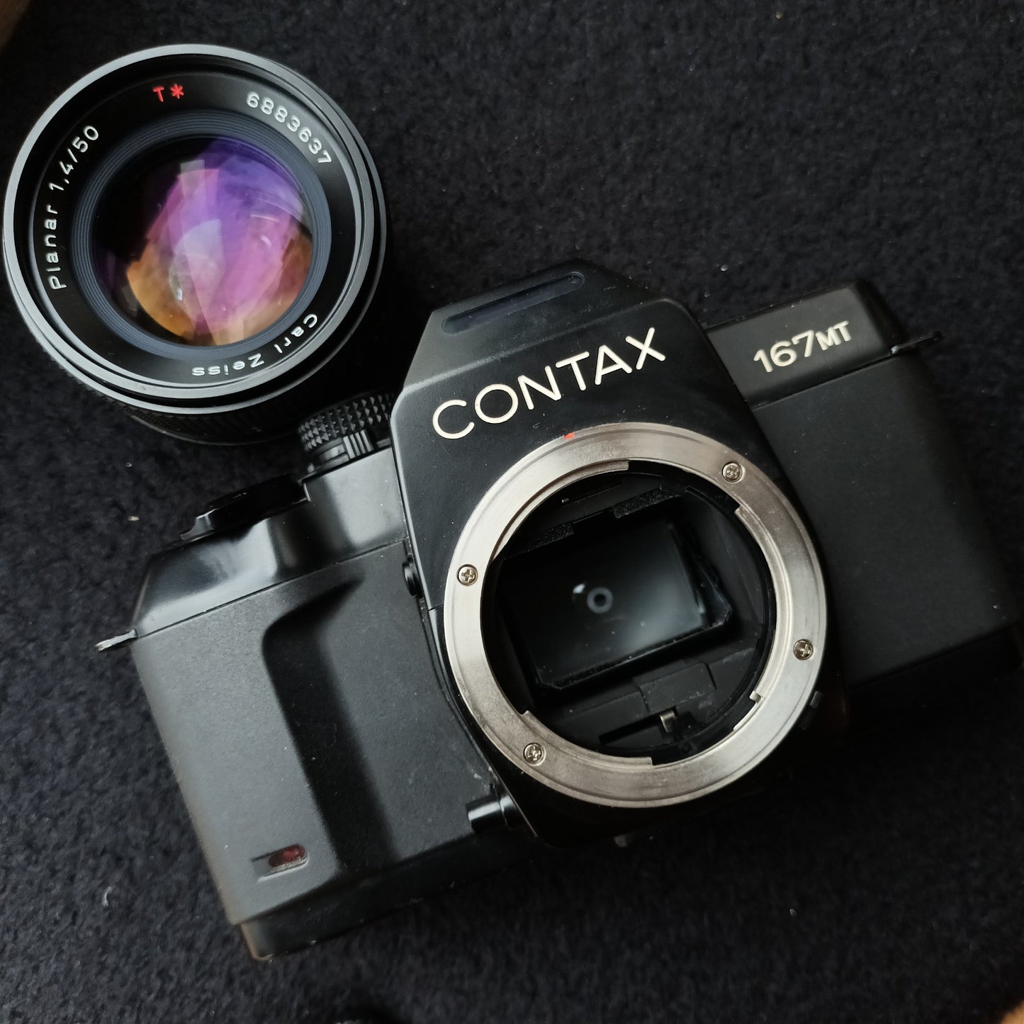 [Sold As-Is] Contax 167 MT with  Carl Zeiss T*  Planar 50mm F1.4