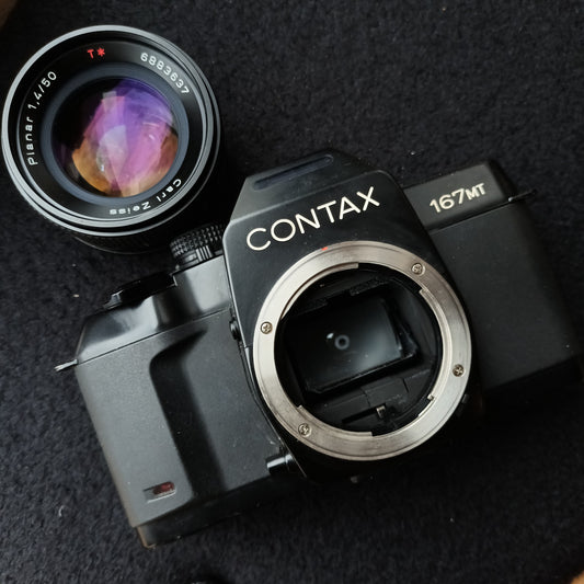 [Sold As-Is] Contax 167 MT with  Carl Zeiss T*  Planar 50mm F1.4