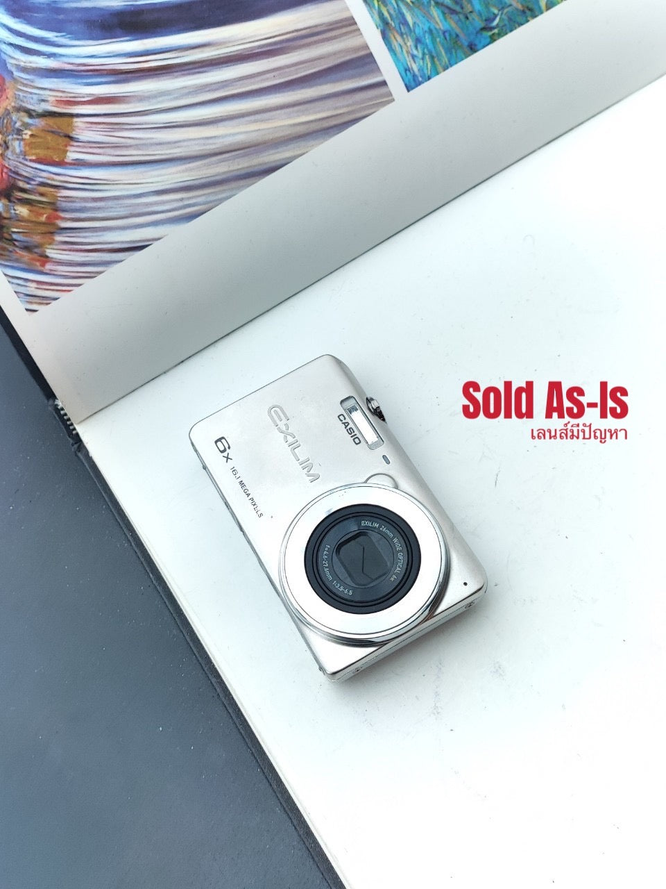 [Sold As-Is] Used Casio EXILIM EX-ZS26 silver Digital Camera (No charger)