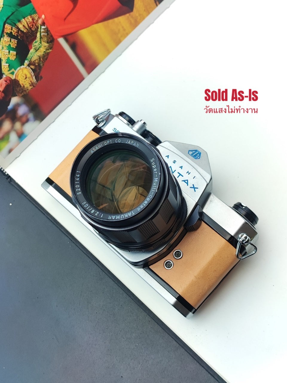 [Sold As-Is] Asahi Pentax Spotmatic SP with Super-Multi-Coated TAKUMAR 105mm F2.8