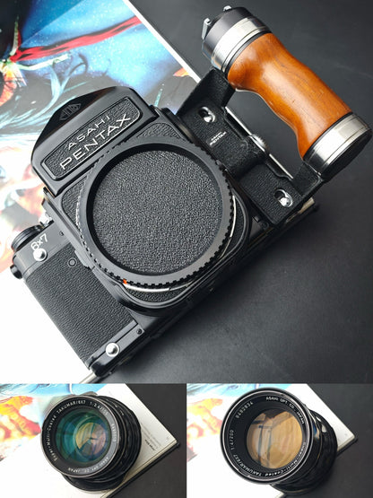 Pentax 6x7 MUP No TTL with Super-Multi-Coated Takumar 105mm F2.4 + Super-Multi-Coated Takumar 200mm F4