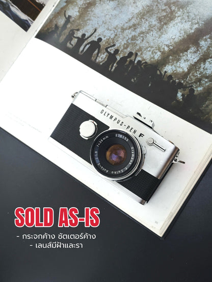 [Sold As-Is] Olympus-Pen FV with Olympus F.Zuiko Auto-S 38mm F1.8