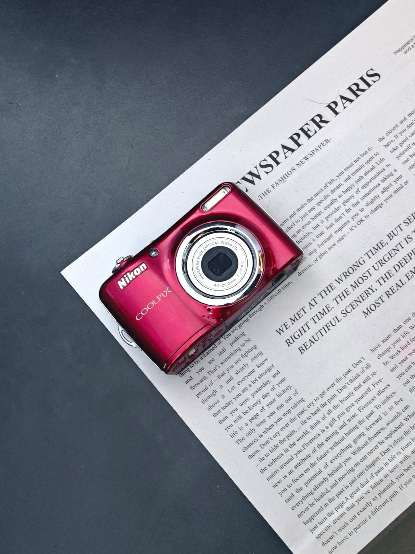 Used Nikon Coolpix L23 red Digital Camera